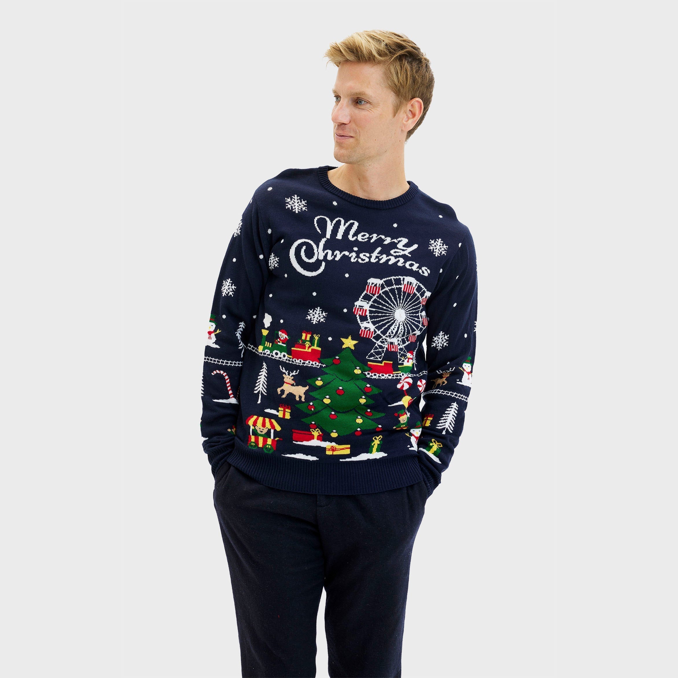 Christmas carnival weihnachtspullover - Herren